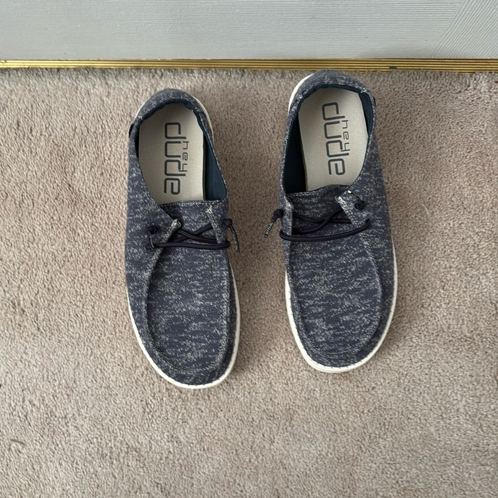 Hey Dude Slip On Gray Shoes. SZ 11